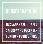 112 Seaman Ave Apt 3. Saturday 3 December.
